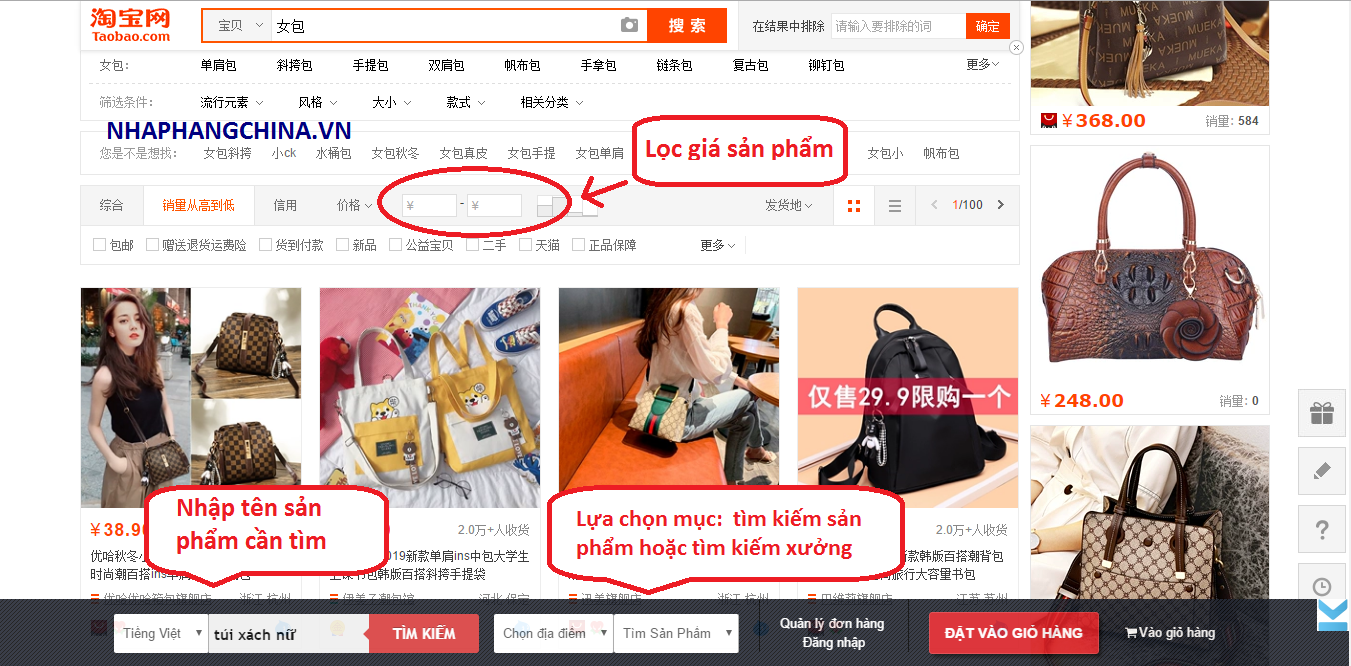 Nhập hàng taobao về Việt Nam
